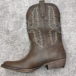 New! Me Too Girls Brown Cowboy boots size 5.5